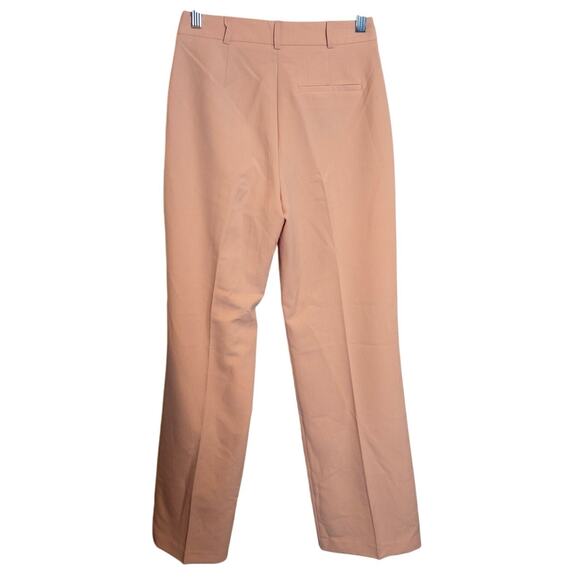 ASOS Design NWT Straight Leg Blush Pink High Waist Trousers Size 0 - Picture 4 of 8